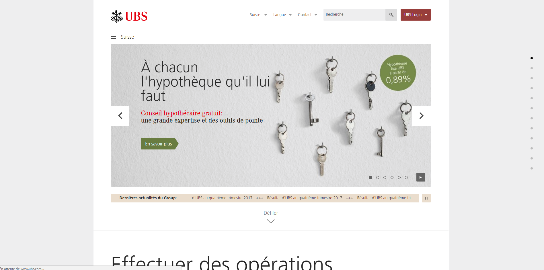 UBS - website preview